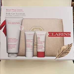 Clarins Skincare Trio with Cream Pouch
